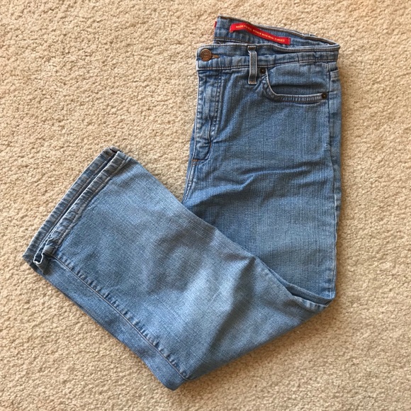 NYDJ Denim - NYDJ Light Wash High Waisted Cropped Jeans